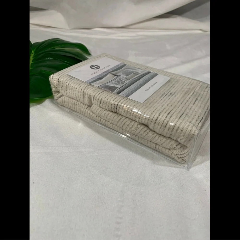 NIB $135 Hotel Collection Connections‎ European Euro Pillow Sham
